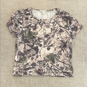 Full Tilt Leafy Camo Short Sleeve Tee